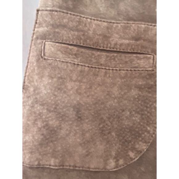 LILLY PULITZER Vintage Size 10 Brown Suede Dana Skirt White Label - Picture 5 of 6